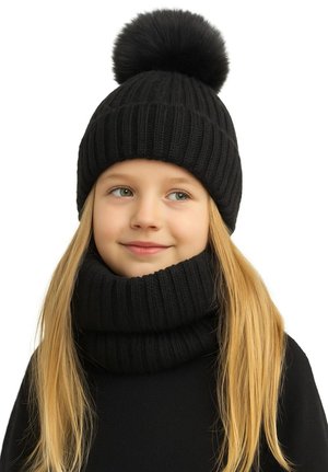 MINOTI 2 PIECES SET - Beanie - black