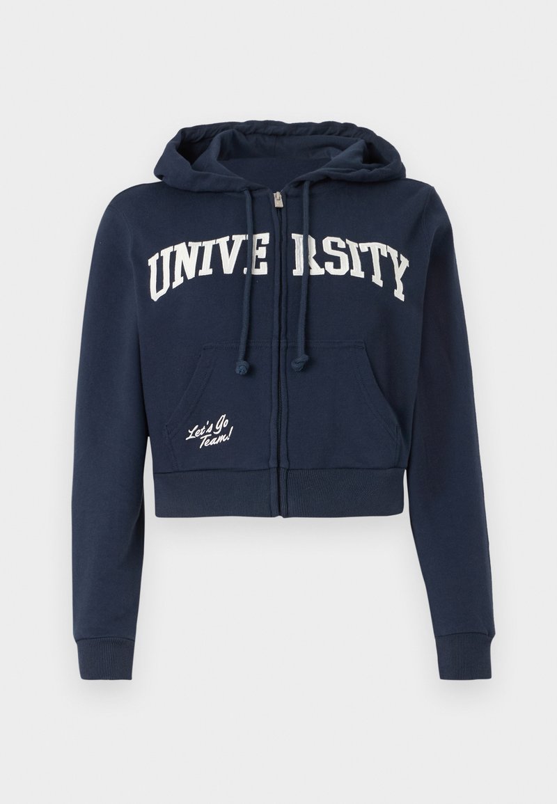 Hollister Co. Sweater met rits donkerblauw