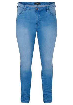 Zizzi EMILY WITH NORMAL WAIST - Prigludę džinsai - light blue