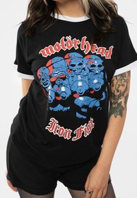 Paradiso Clothing MOTORHEAD IRON FIST RINGER - Print T-shirt - black