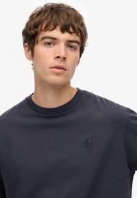Superdry & Co BLANK - T-shirt basic - ebony