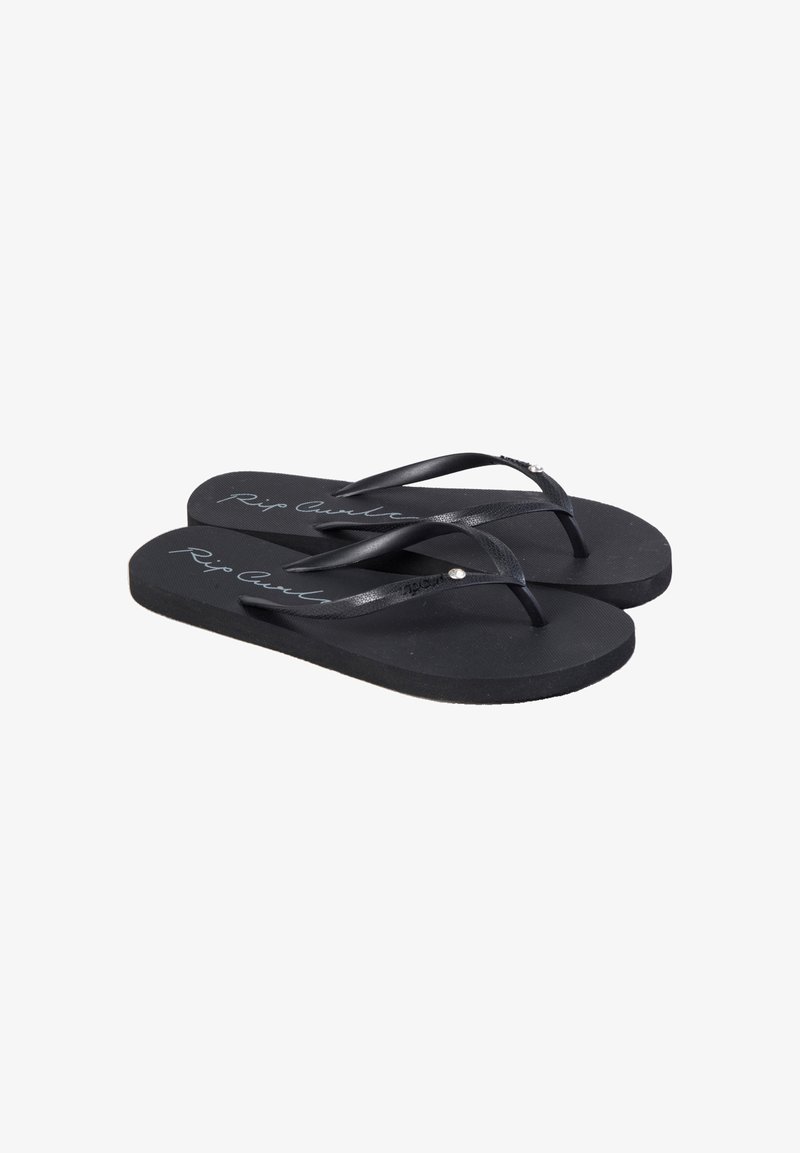 Rip Curl SCRIPT WAVE BLOOM OPEN TOE - Chanclas de dedo - black/negro ...
