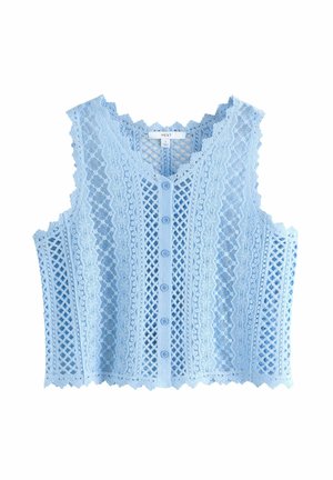 REGULAR FIT - STITCH BUTTON UP - Weste - blue pale