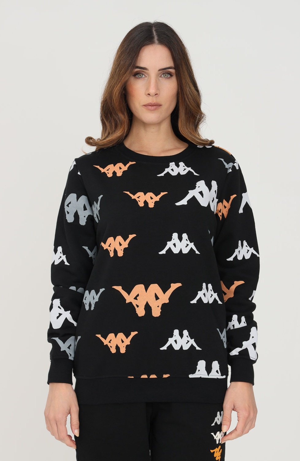 Kappa Felpa - black-white garden/nero - Zalando.it