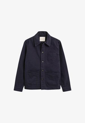 GANT, REG BRUSHED TWILL OVERSHIRT - Giacca leggera - evening blue