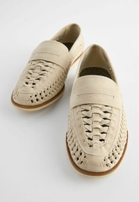 Next WEAVE LOAFERS STANDARD - Mokasinke - white
