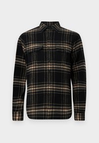 LONG SLEEVE SPORT SHIRT - Krekls - black/cream