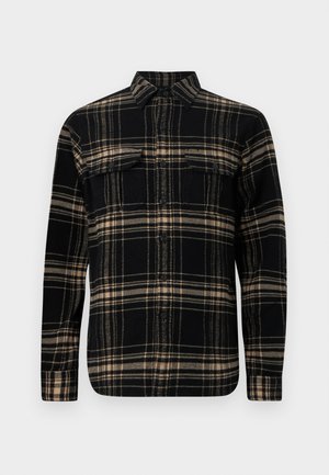 LONG SLEEVE SPORT SHIRT - Πουκάμισο - black/cream