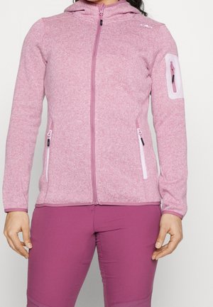 Forro polar - mottled light pink