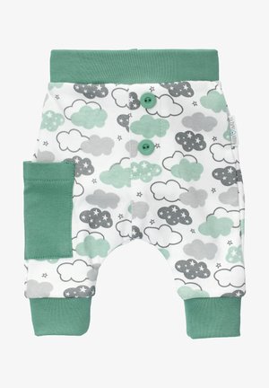Trousers - green white