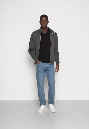 TOM TAILOR DOUBLE PACK V-NECK TEE - T-shirt basic - black