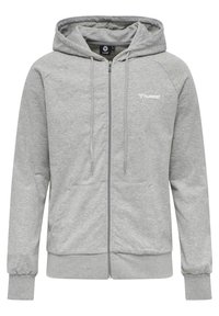 HMLISAM  - Sweater met rits - grey melange