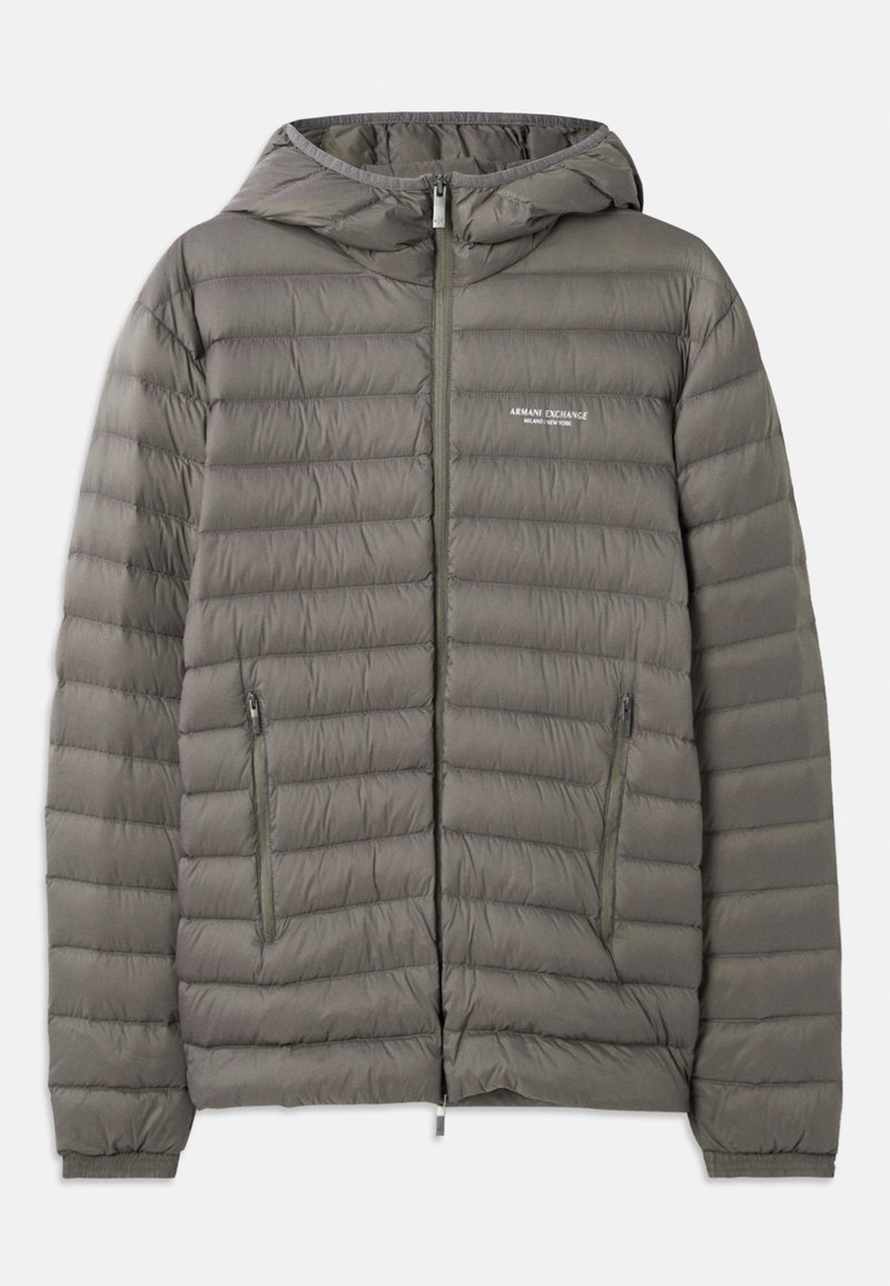 Armani Exchange Gewatteerde jas grijs