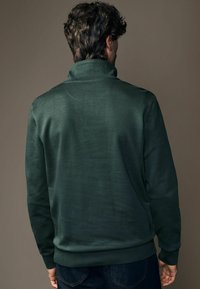 Next ZIP NECK FIT TEXTURED ZIP - Sweatshirt - green