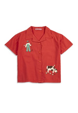 FARM ADVENTURE UNISEX - Blúzka so zapínaním na gombíky - red