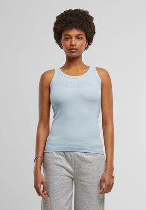 RHINESTON TANK - Débardeur - light blue