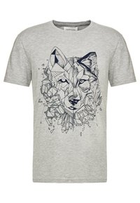 Tricou cu imprimeu - mottled grey