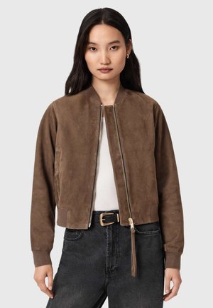 Lederjacke - bitter brown
