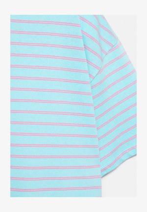 PULL&BEAR, OVERSIZE SHORT SLEEVE - T-SHIRT - T-shirt con stampa - light blue
