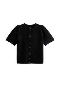 SHORT SLEEVE BUTTON UP - Cardigan - black