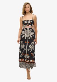 Superdry & Co STATEMENT CUT-OUT - Vestido informal - jungle fever black