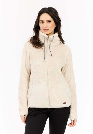 FULL ZIP RIRI - Fleecejas - kitoffwhite