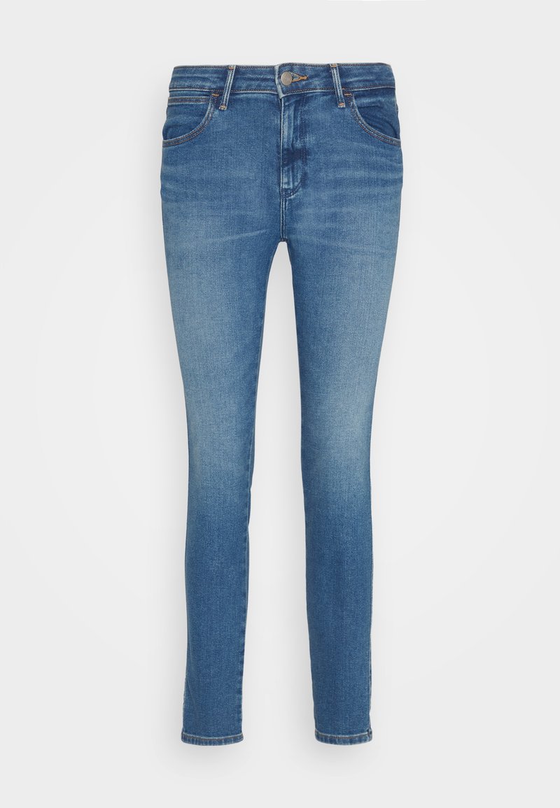 Wrangler Jeans Skinny Fit blauw denim/bluedenim