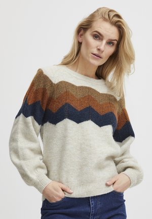 PULZ IMMI - Strickpullover - turtledove