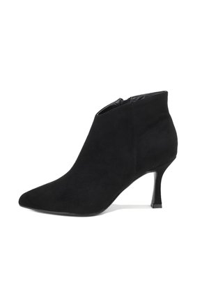 Stivaletti con tacco - metallic black