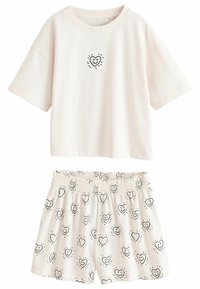 Next COSY LONG SLEEVE - SET - Pigiama - ecru cream hamish/beige
