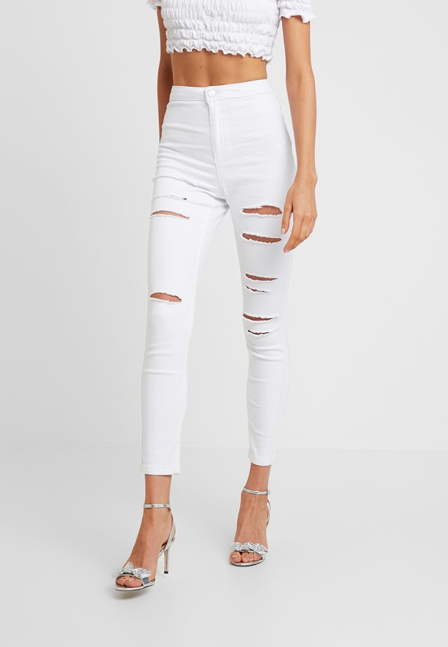 MULTI VICE HIGH WAIST - Jeans Skinny Fit - white