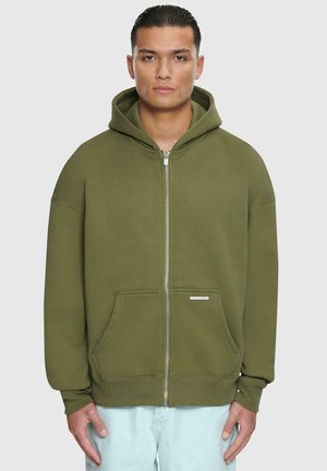 SUPER HEAVY - Zip-up sweatshirt - olive