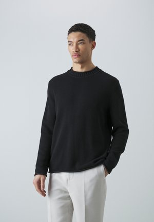 Selected Homme SLHROME LS CREW NECK B NOOS - Maglione - kelp/sabbia
