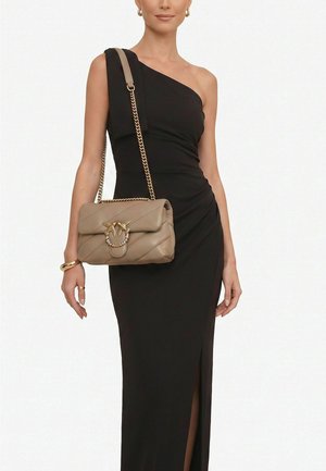 Pinko, LOVE MINI SCHULTERTASCHE 22 CM - Cross body bag - grigio talpa