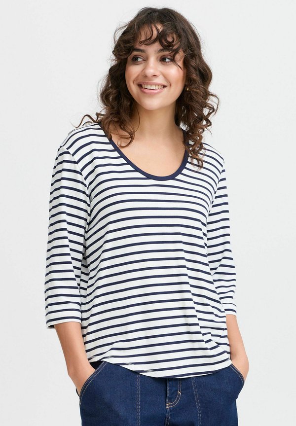 FRFEPORSI - Long sleeved top - blanc de blanc mix