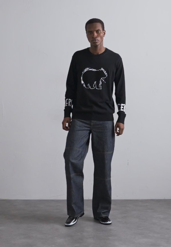 GIROCOLLO - Jumper - nero3