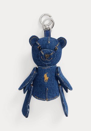 Polo Ralph Lauren, POLO BEAR DENIM BAG CHARM - Sleutelhanger - dark blue denim