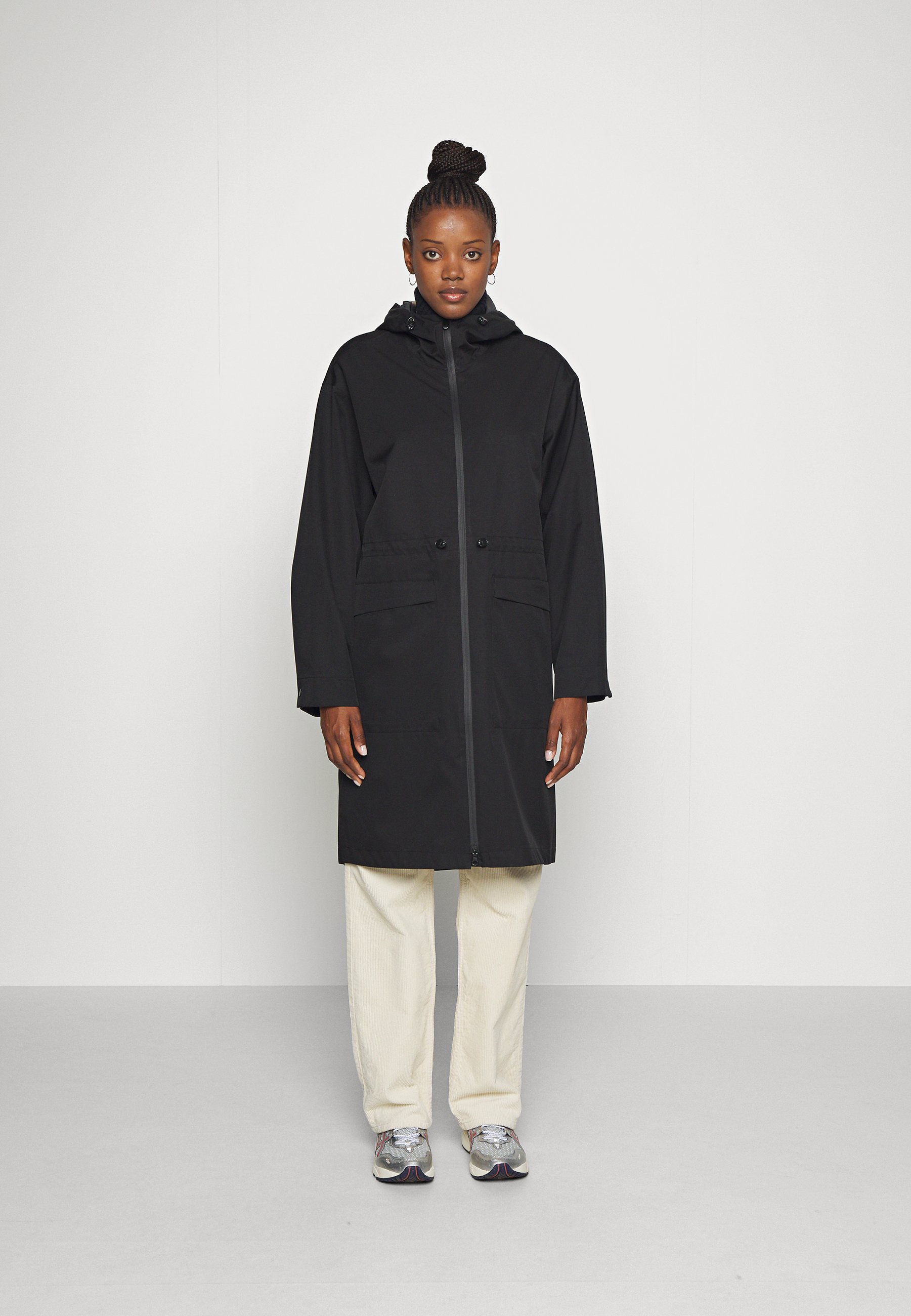 Lindex Jacket Penny Rain Parka, Women's, Size: Medium, Black