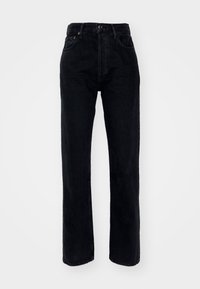 90S PINCH WAIST LONG - Sirgete säärtega teksad - crushed/marble black
