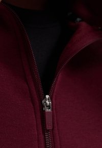 Pier One Sport Felpa con zip - bordeaux