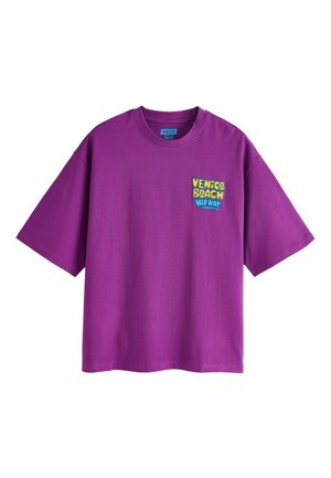 Next, BOXY FIT - GRAPHIC PRINT HEAVY WEIGHT T-SHIRT  . - T-shirts print - purple venice beach