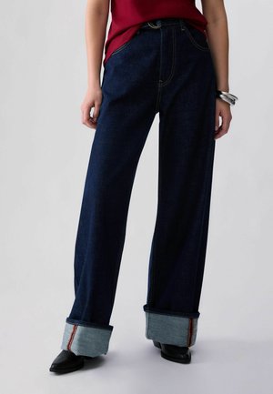 LIU JO, LIU JO FLARED JEANS WITH TURN-UPS - Jeans a zampa - dark blue