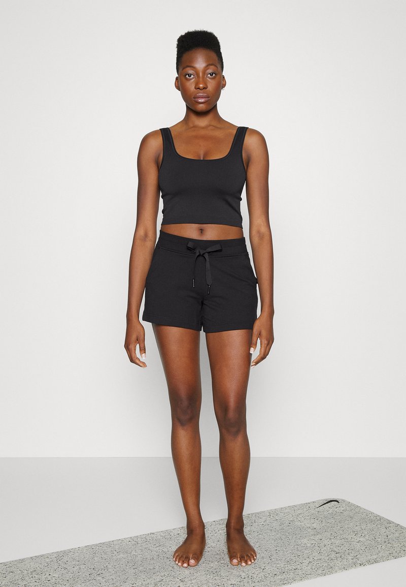 Damen Sportbekleidung | Athleta AURORA SCOOP CROP TANK Top black/schwarz - AO53170 Damen Sportbekleidung | Athleta AURORA SCOOP CROP TANK Top black/schwarz - AO53170