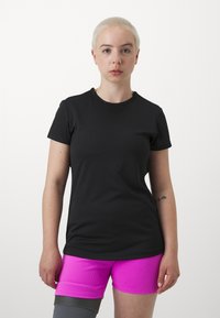 Even&Odd active ADAPTIVE SPORTS T-SHIRT WITH OPENING - Spordi T-särk - black