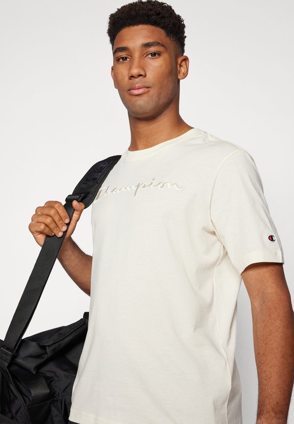 ICONS TONAL CREWNECK WITH LARGE LOGO - Print T-shirt - beige3