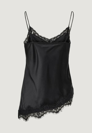 JDY, JDYFIFI S/L ASYM LACE SINGLET WVN NOOS 15379243 - Débardeur - black