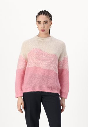 Selected SLFJACKIE O NECK - Pullover - birch/peony