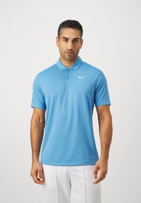 Nike Performance SOLID - Poloshirts - blue beyond/white