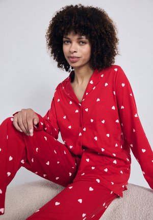 SHIRT TROUSER - Nachtwäsche Set - red