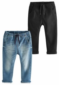 Next - SUPER SOFT PULL-ON JEANS WITH STRETCH 2 PACK - Karcsúsított farmerek - blue black denim Miniatűr kép 1